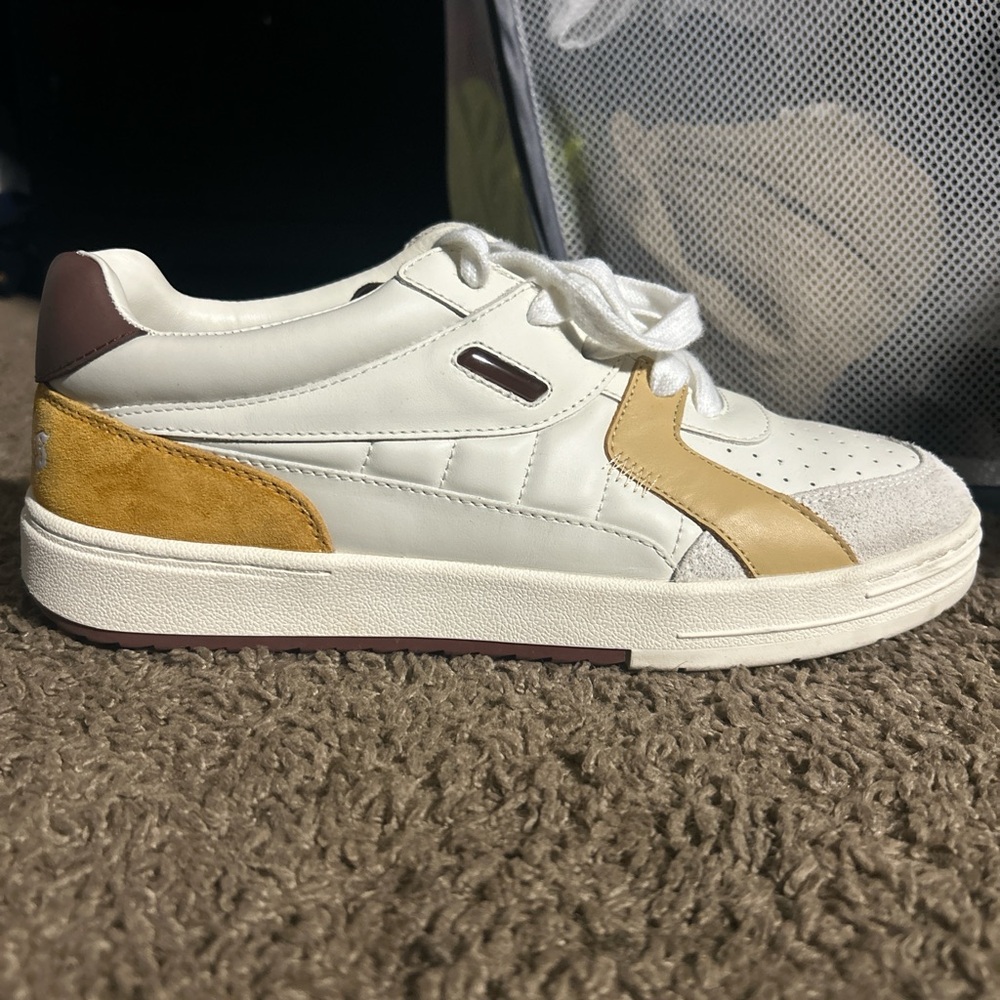 Palm Angels White and Yellow Sneakers